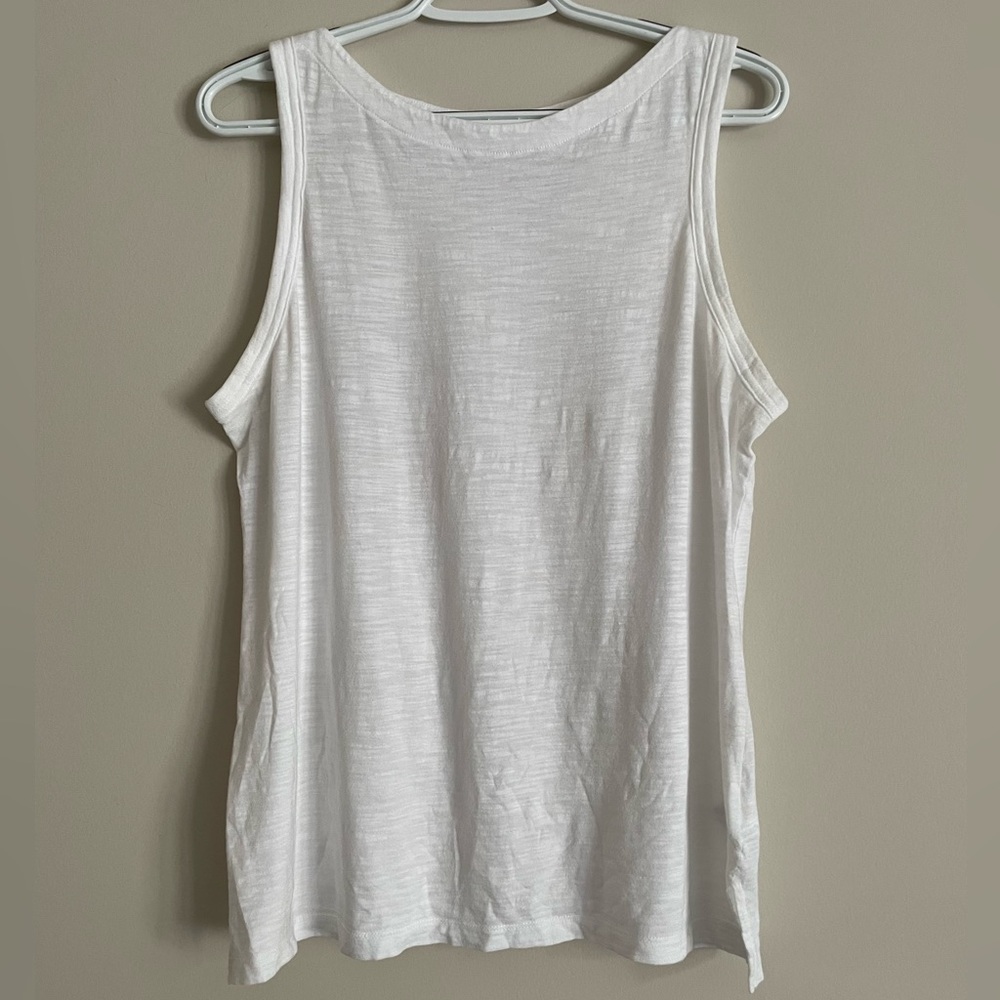 Banana Republic White Malibu Tee Tank